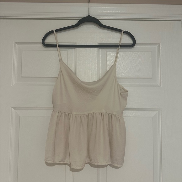 American Eagle White Silk Top - Picture 1 of 3